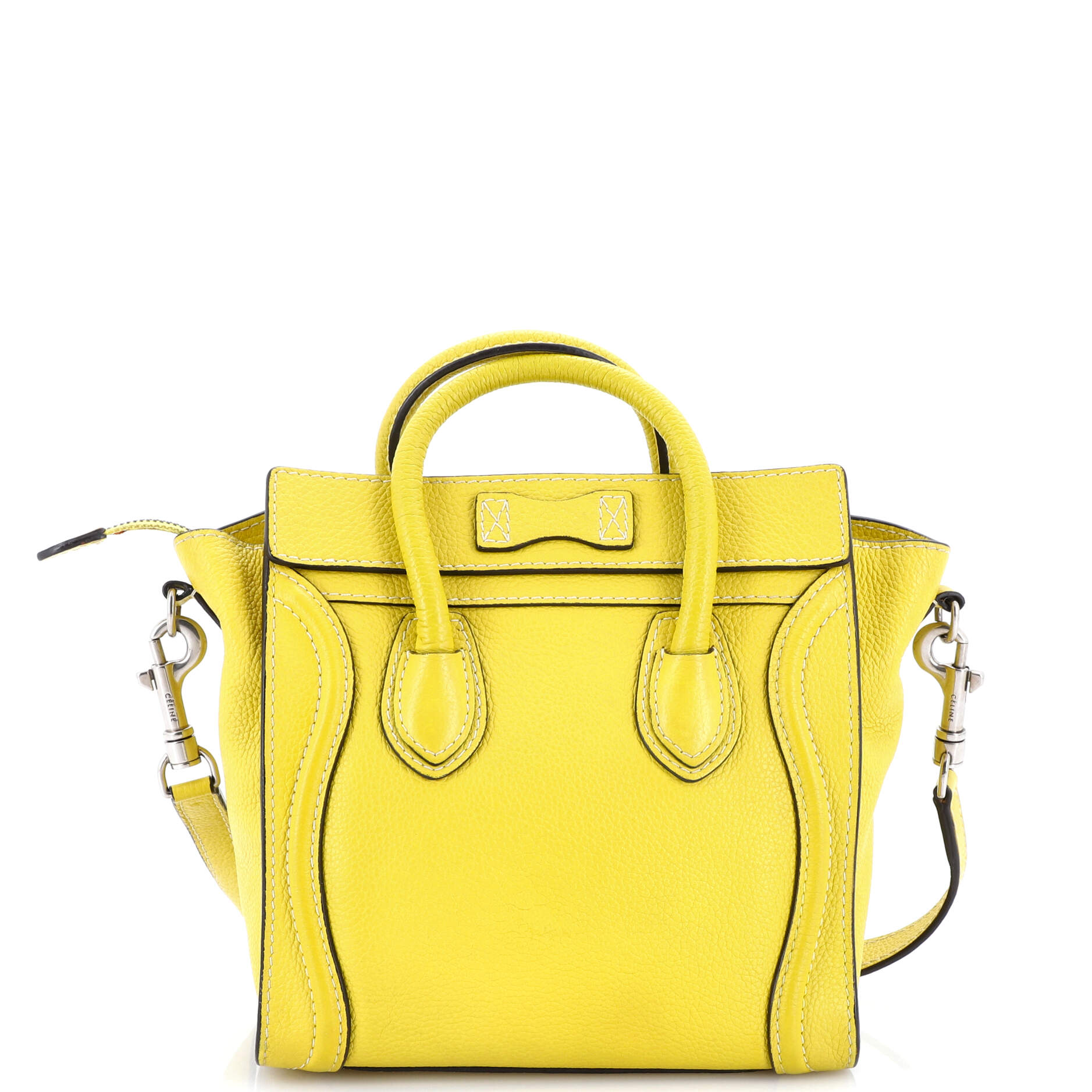 Luggage Bag Grainy Leather Nano