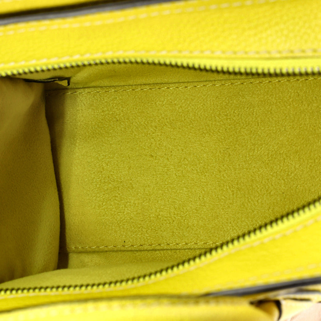 Luggage Bag Grainy Leather Nano