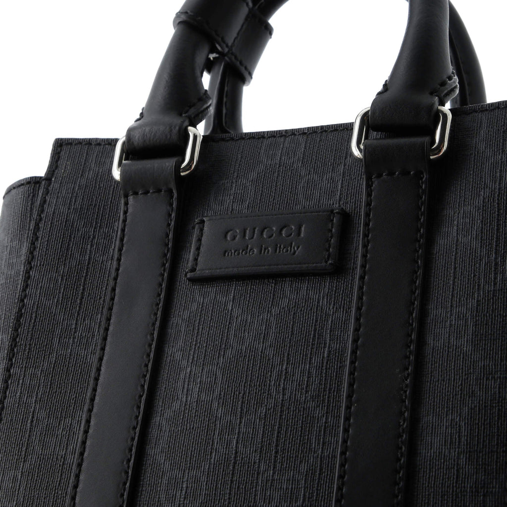 Convertible Web Open Tote GG Coated Canvas Mini