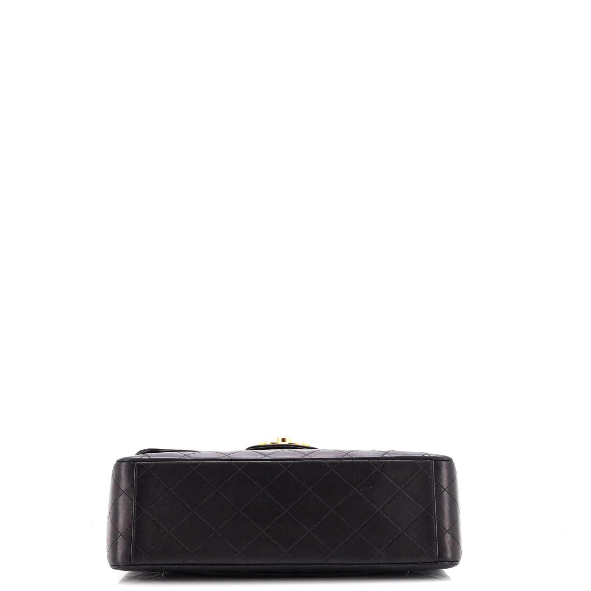 Vintage Classic Single Flap Bag Quilted Lambskin Maxi