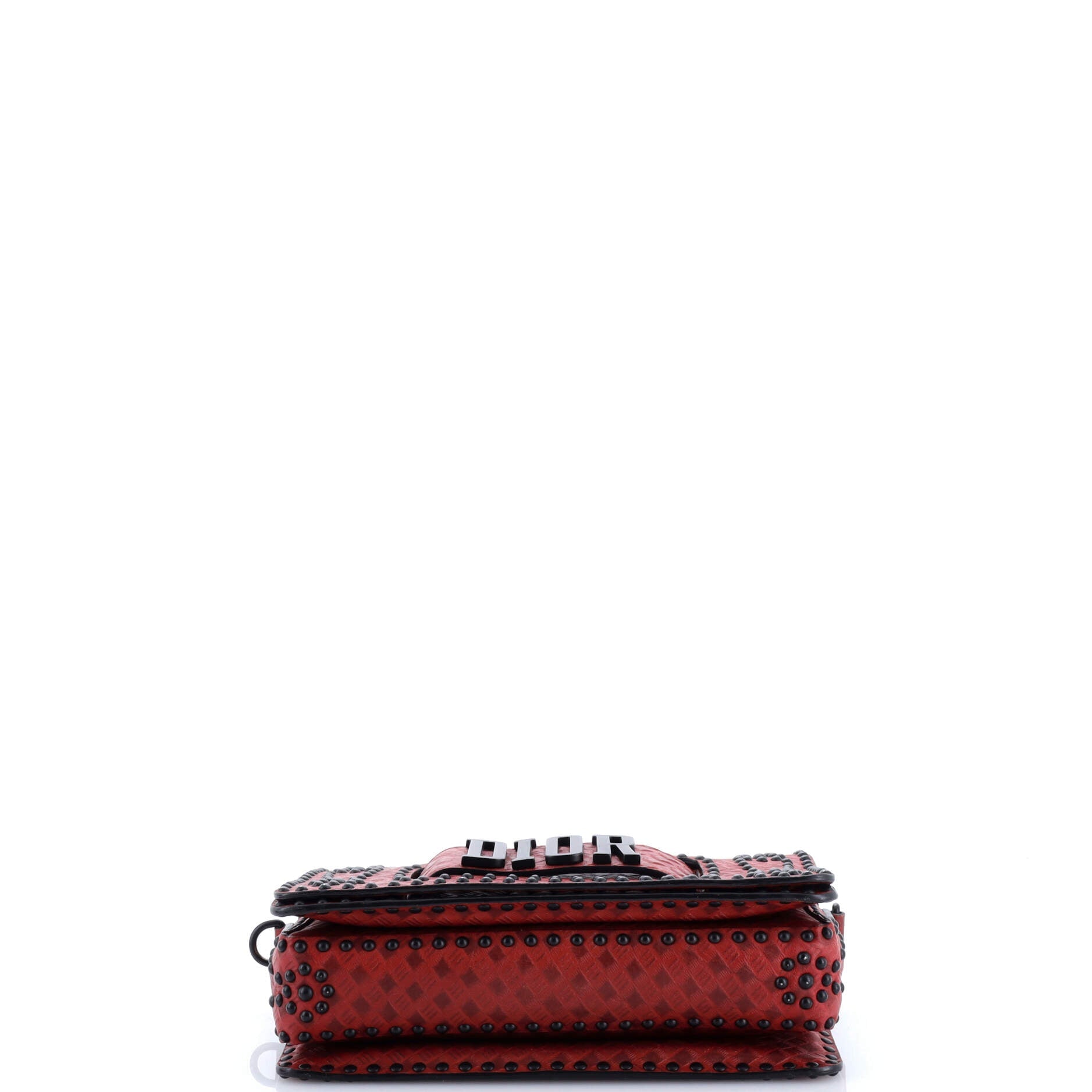 Dio(r)evolution Flap Bag Studded Embossed Leather Medium