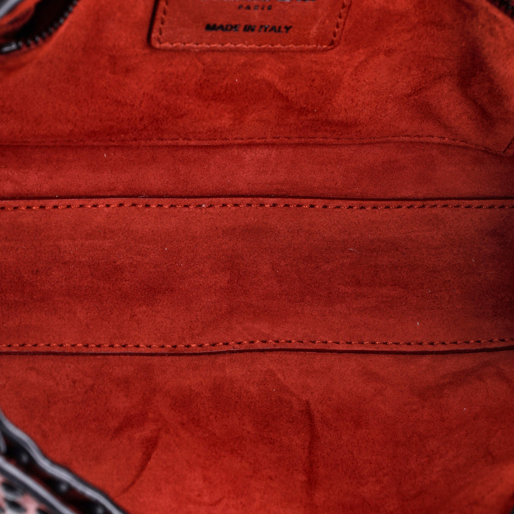 Dio(r)evolution Flap Bag Studded Embossed Leather Medium