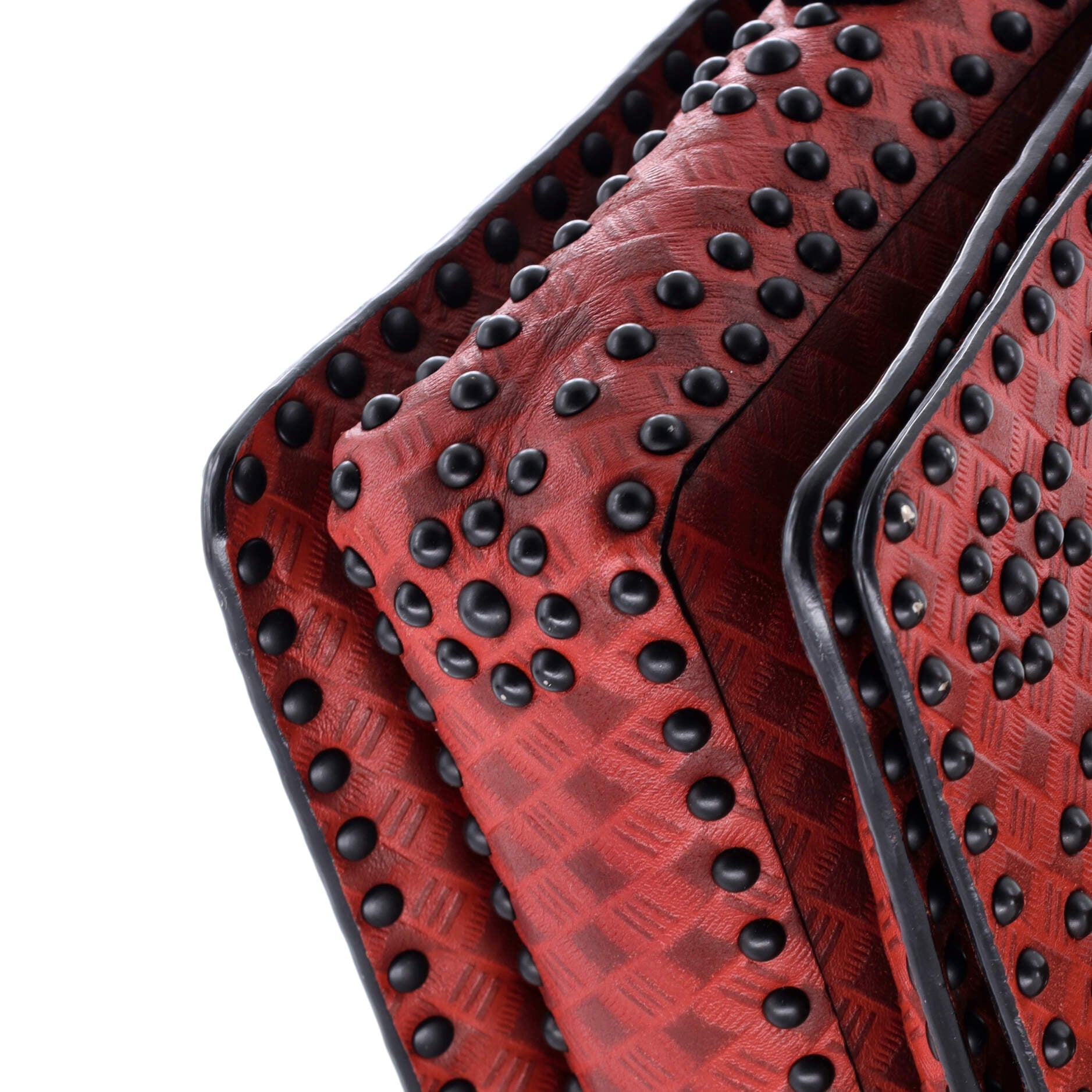 Dio(r)evolution Flap Bag Studded Embossed Leather Medium