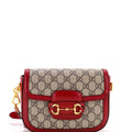Horsebit 1955 Shoulder Bag GG Coated Canvas with Leather Mini