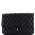 Vintage Classic Single Flap Bag Quilted Caviar Jumbo