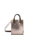 Petit Sac Plat Bag Monogram Vernis with Monogram Canvas