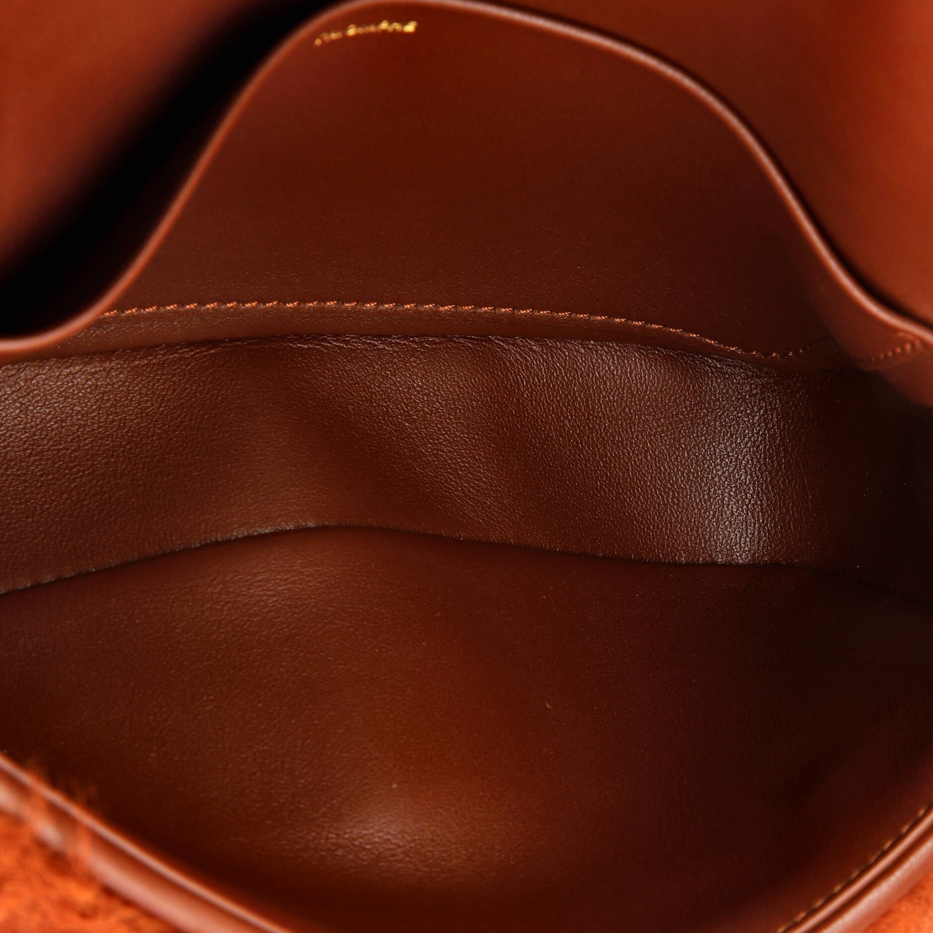 Triomphe Chain Shoulder Bag Shearling Small