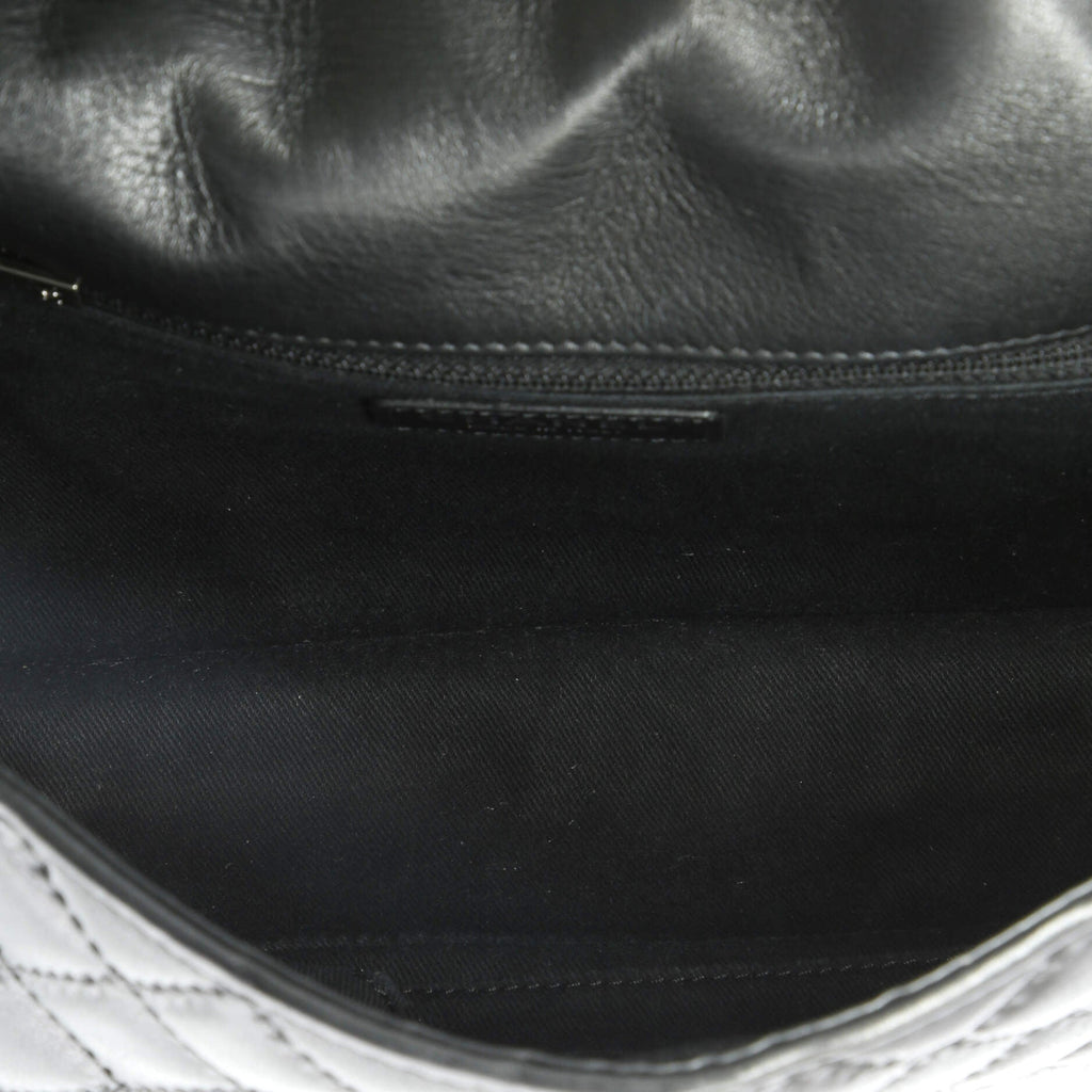 CC Push Lock Flap Bag Stitched Calfskin Jumbo