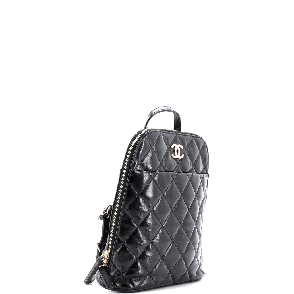 My Pocket Backpack Quilted Shiny Calfskin