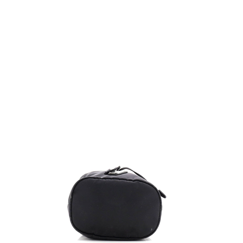 Drawstring Wristlet Bucket Bag Tessuto Small