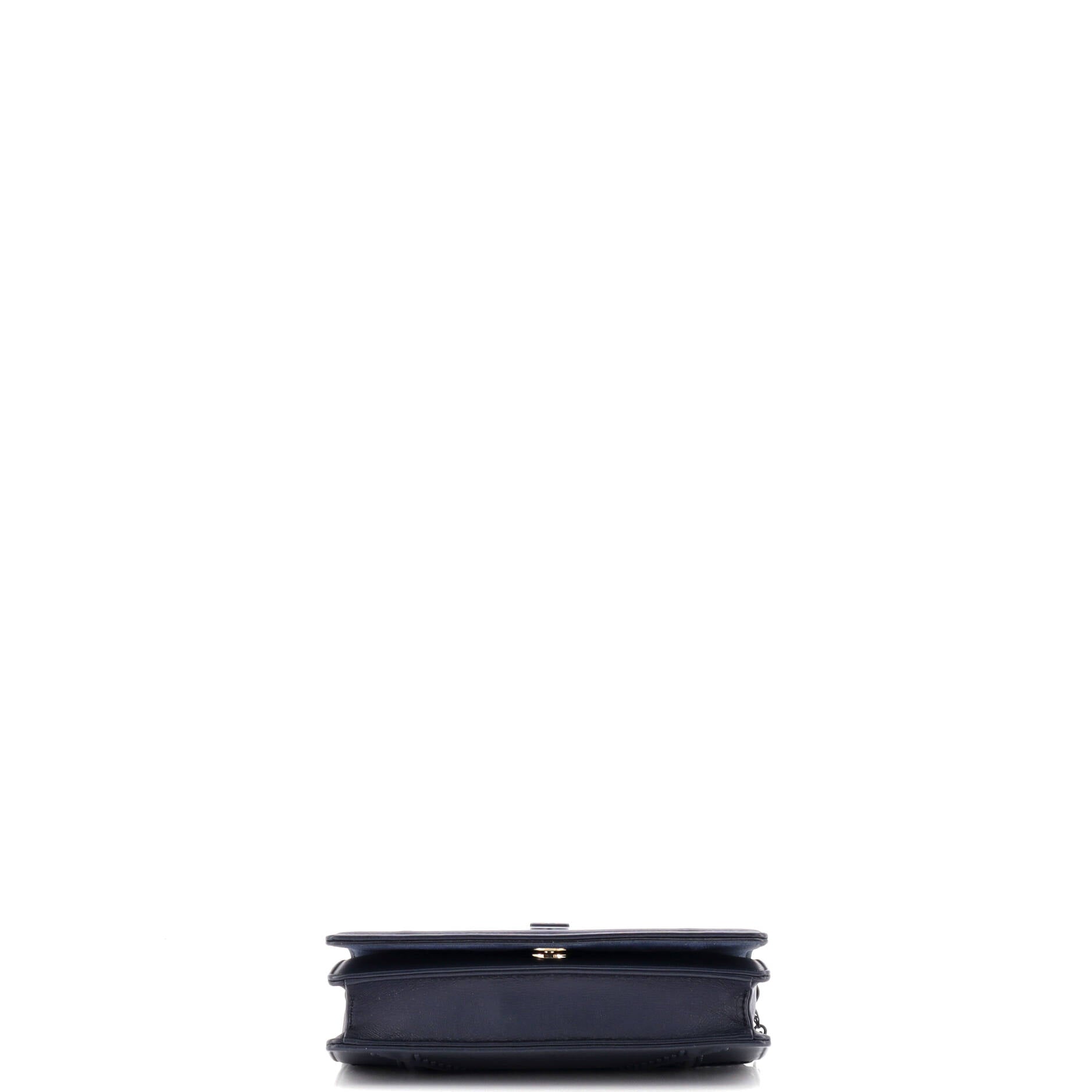 Diorama Wallet on Chain Studded Leather