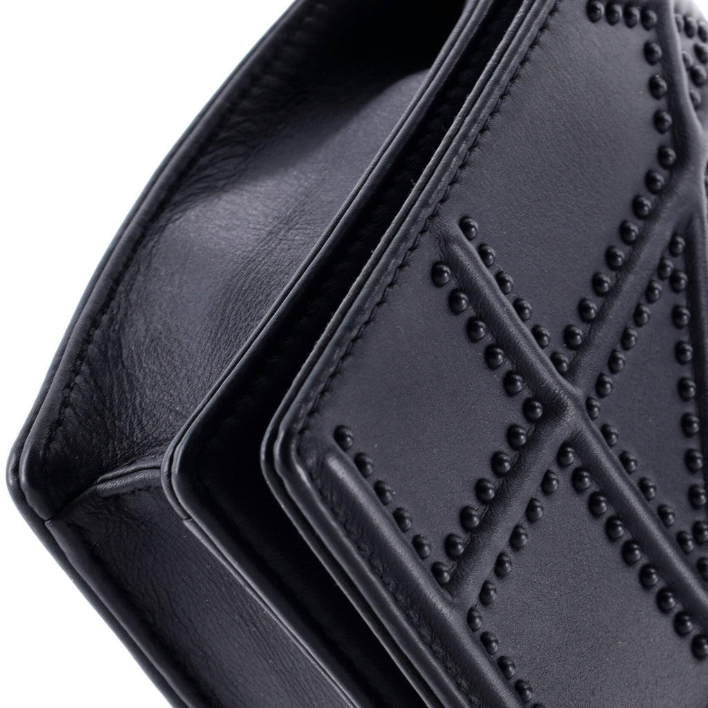 Diorama Wallet on Chain Studded Leather
