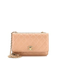 Trendy CC Wallet on Chain Quilted Lambskin