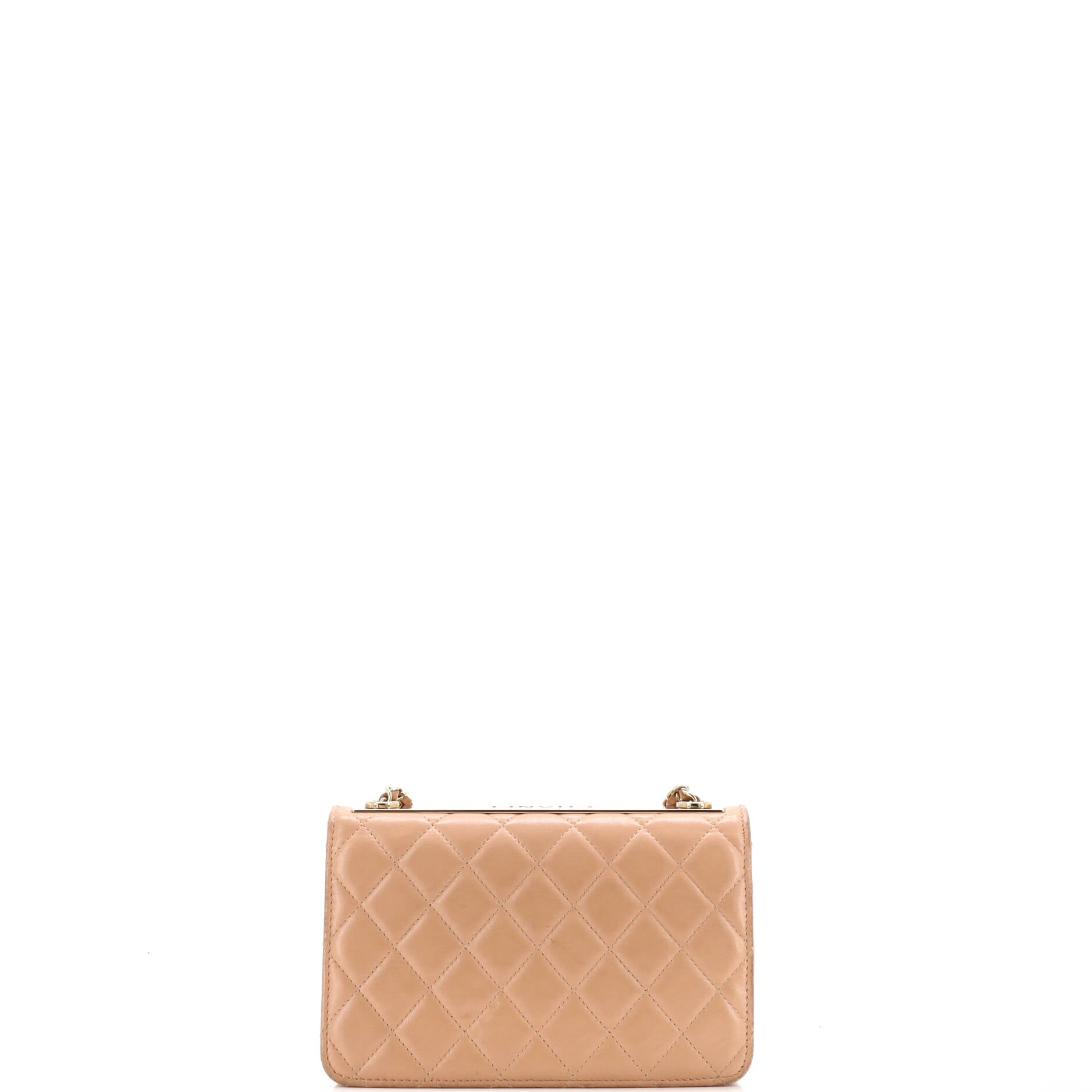 Trendy CC Wallet on Chain Quilted Lambskin