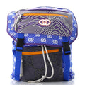 Panelled Double Buckle Backpack GG Jacquard Nylon and Rubber Large