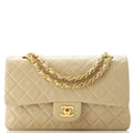Vintage Classic Double Flap Bag Quilted Lambskin Medium