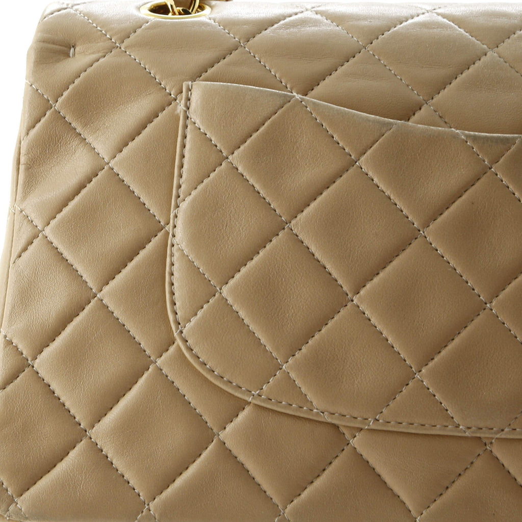 Vintage Classic Double Flap Bag Quilted Lambskin Medium