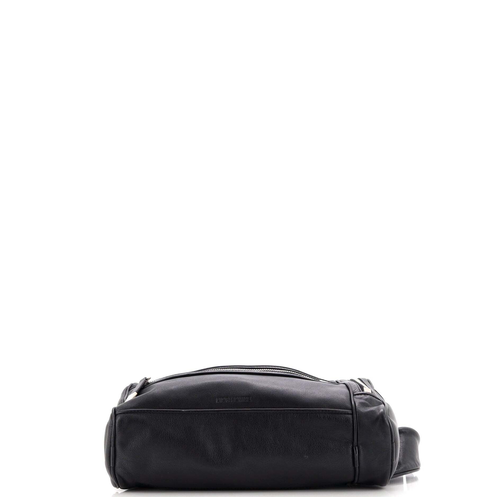 Homme Multi Pocket Waist Bag Leather