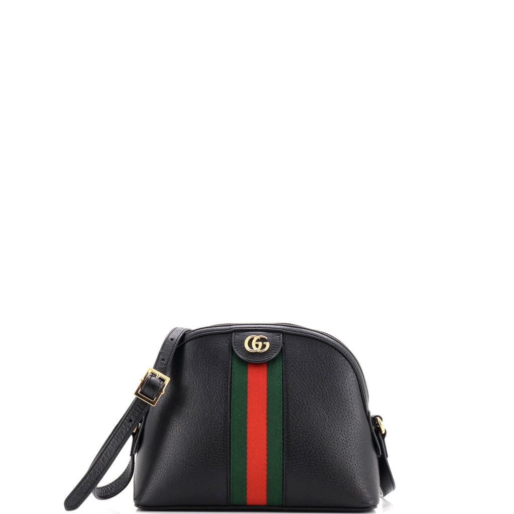 Ophidia Dome Shoulder Bag Leather Small
