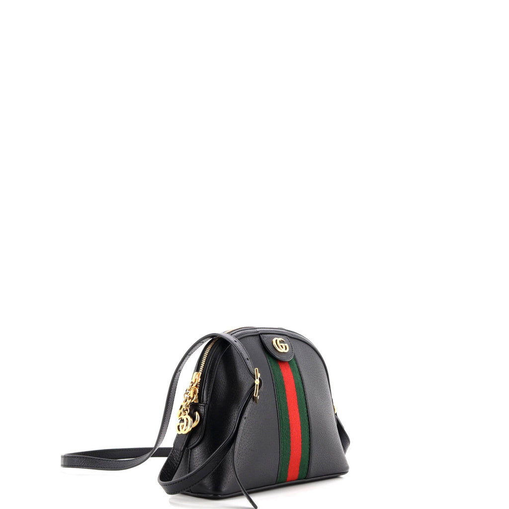 Ophidia Dome Shoulder Bag Leather Small