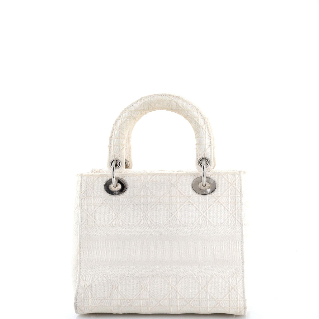 Lady D-Lite Bag Cannage Embroidered Canvas Medium