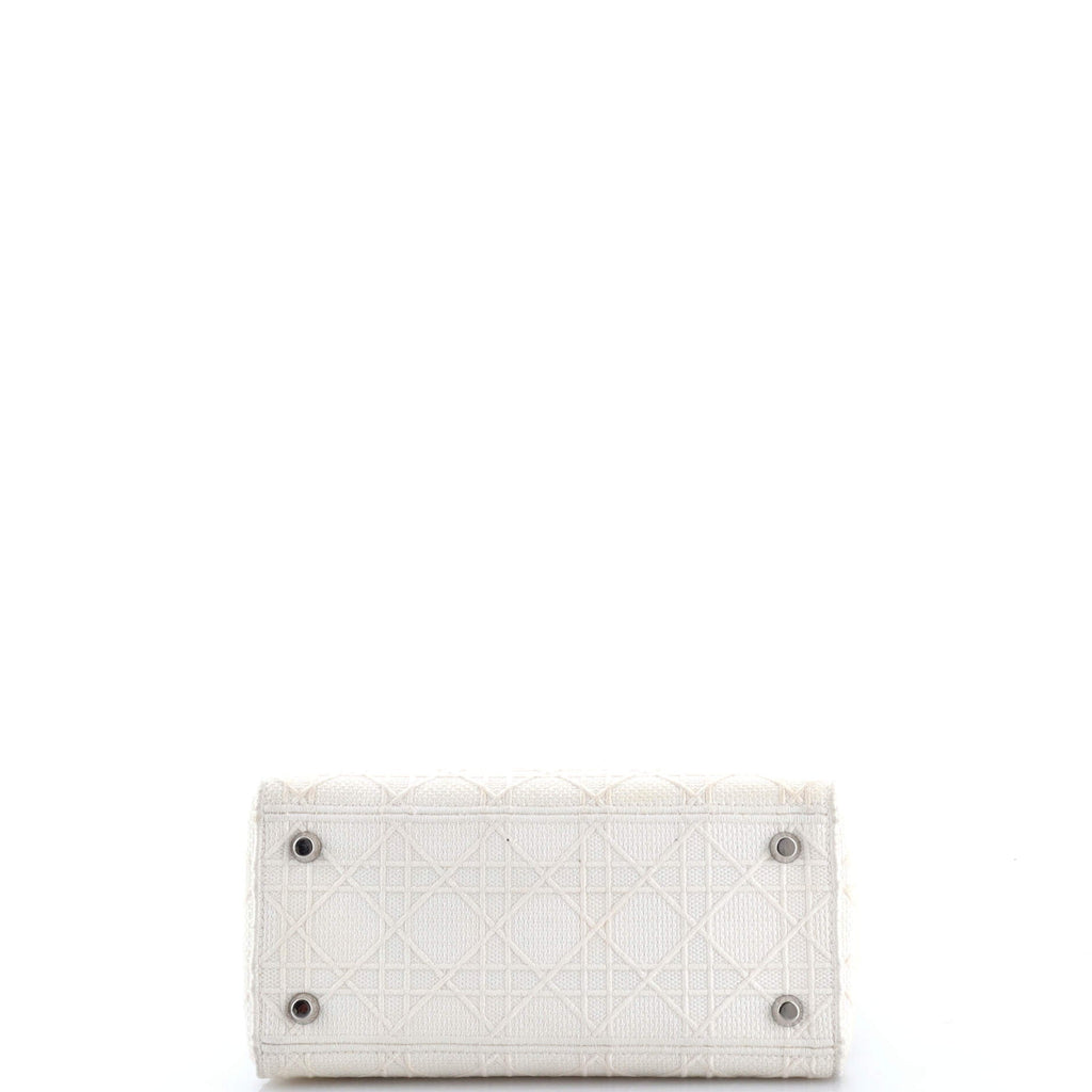 Lady D-Lite Bag Cannage Embroidered Canvas Medium