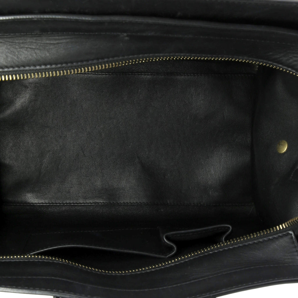 Tricolor Luggage Bag Leather Mini