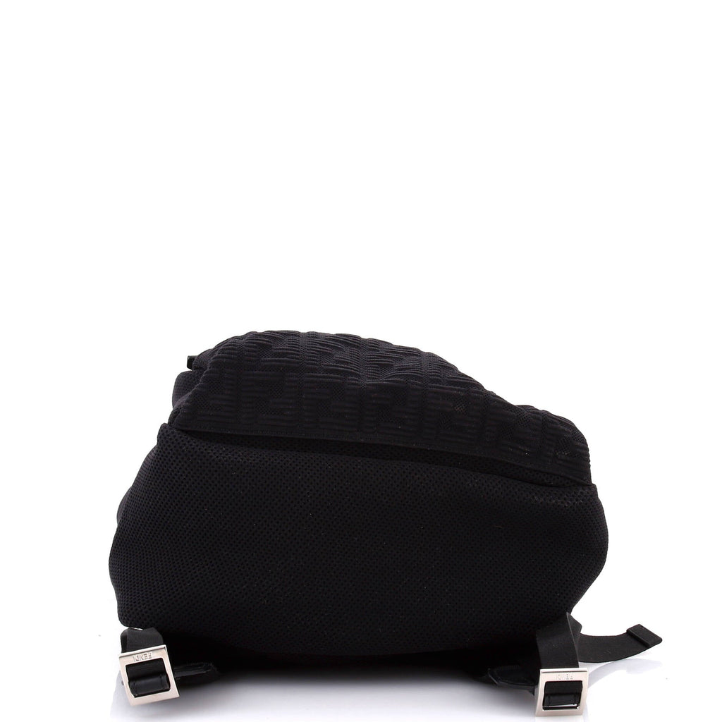 Fendiness Backpack Zucca Jacquard and Mesh Medium