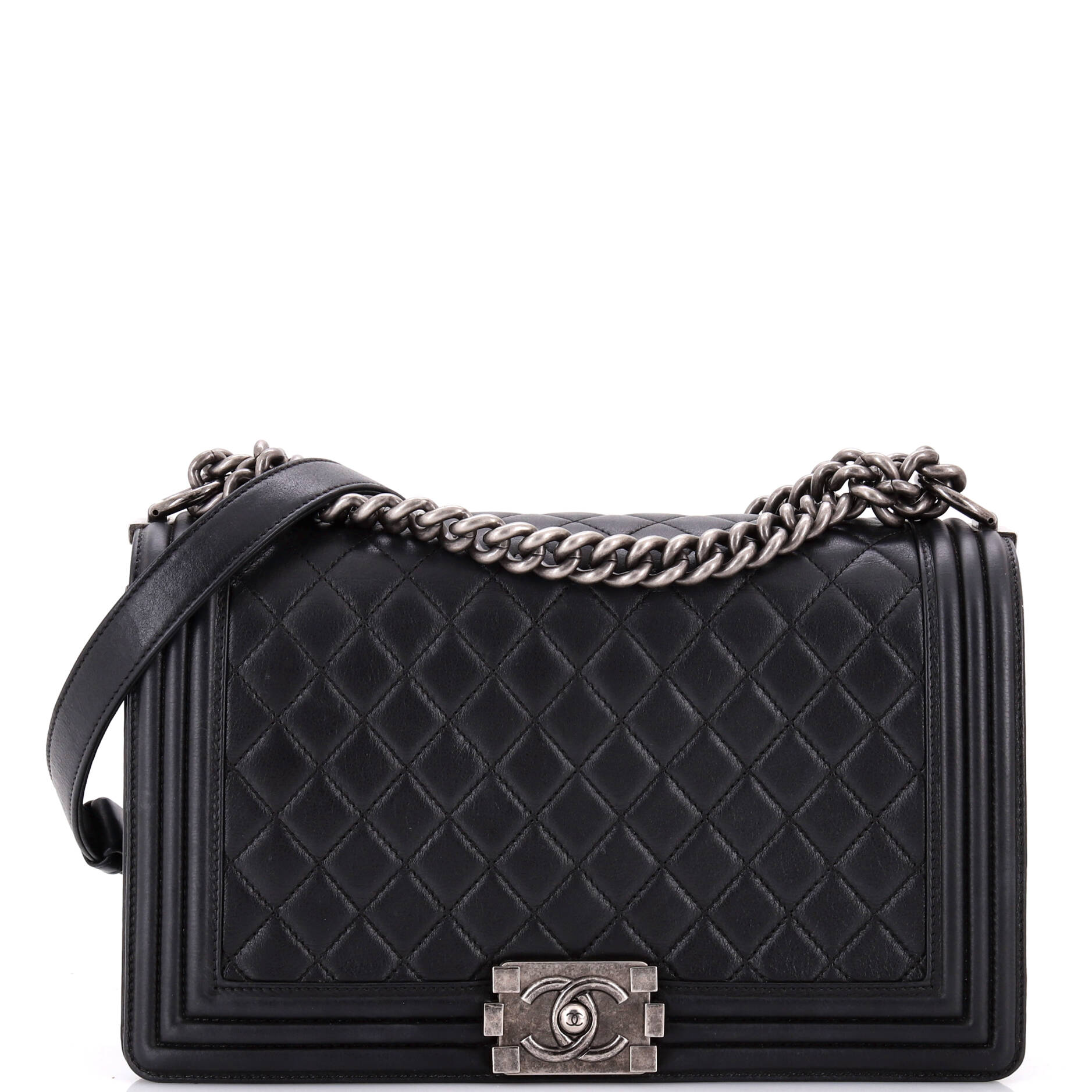 Boy Flap Bag Quilted Calfskin New Medium