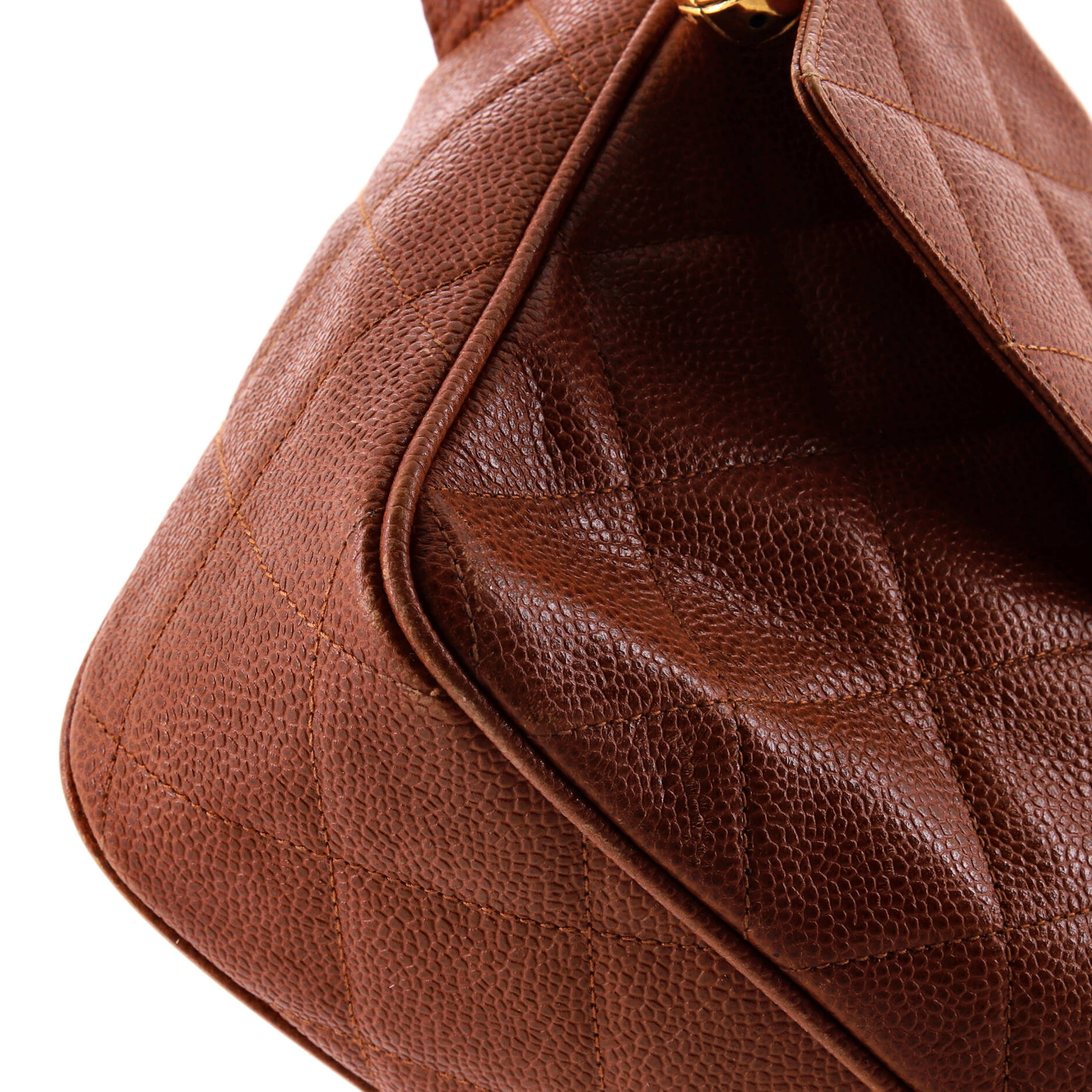Vintage Front Pocket Camera Bag Quilted Caviar Medium