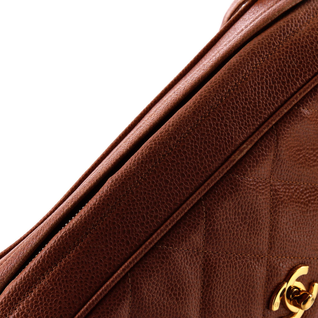 Vintage Front Pocket Camera Bag Quilted Caviar Medium