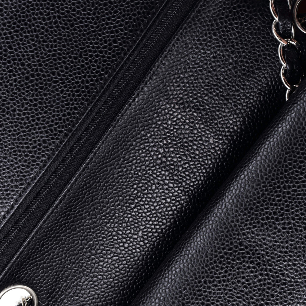 Classic Double Flap Bag Quilted Caviar Medium