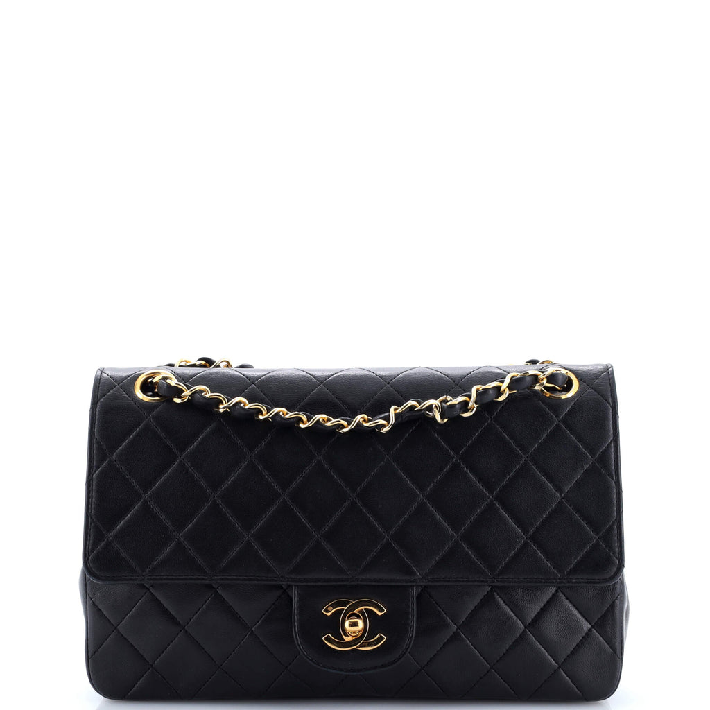 Vintage Classic Double Flap Bag Quilted Lambskin Medium