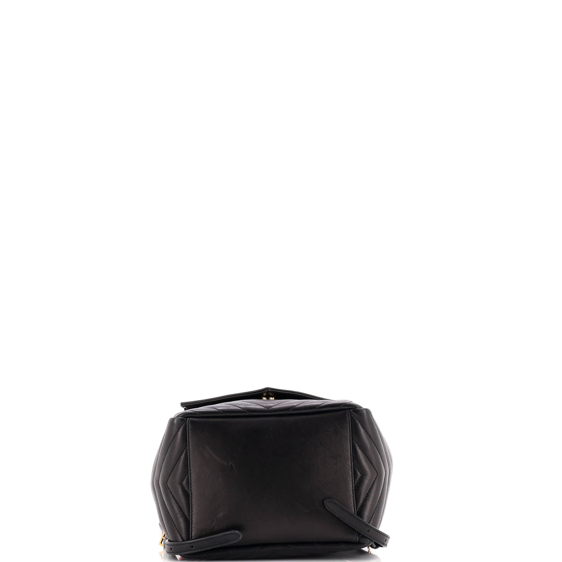Joe Backpack Matelasse Chevron Leather with Tweed