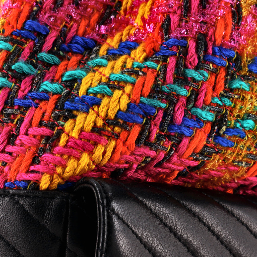 Joe Backpack Matelasse Chevron Leather with Tweed