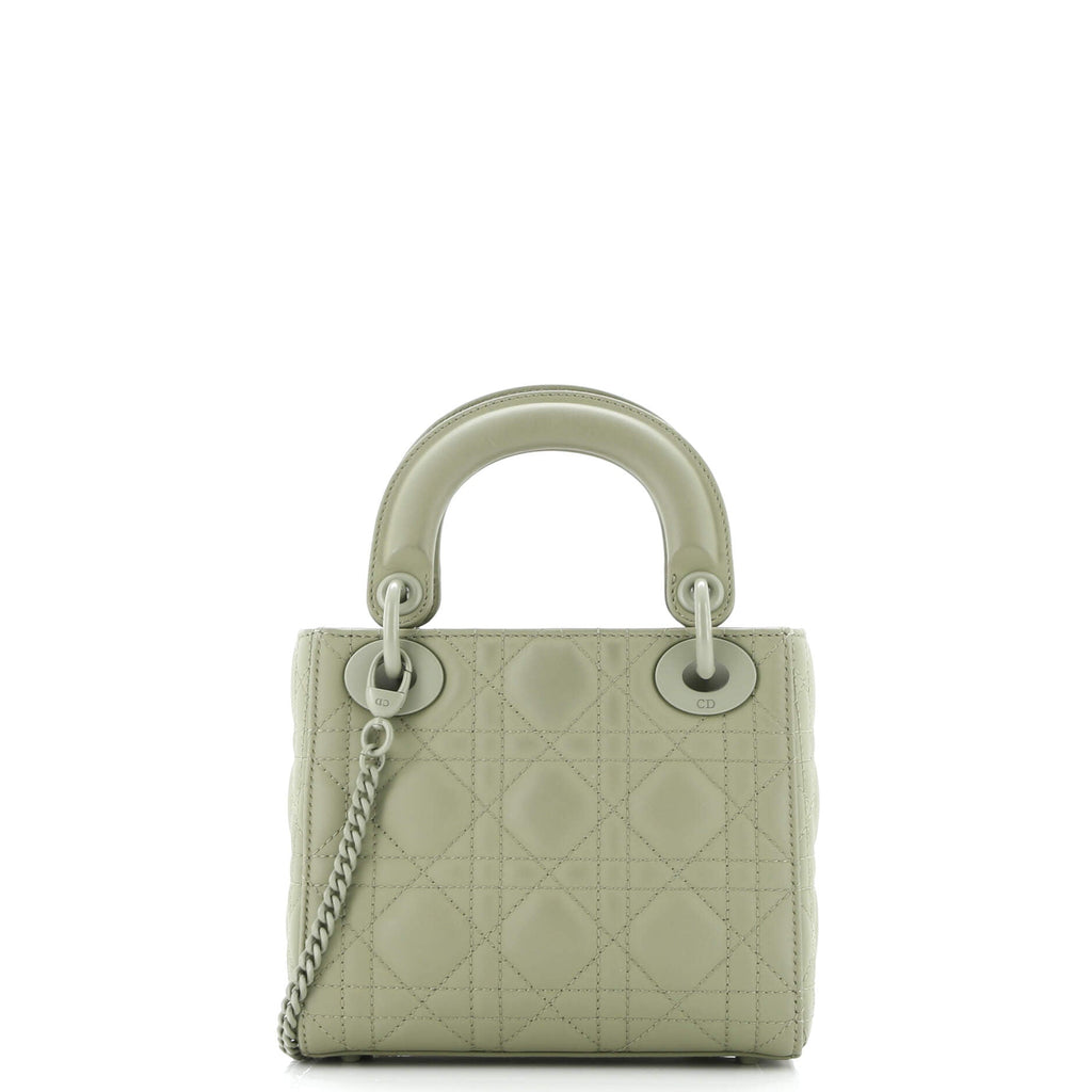 Ultra Matte Lady Dior Chain Bag Cannage Quilt Calfskin Mini