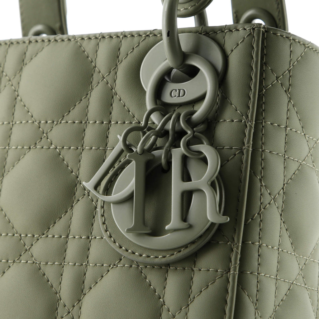 Ultra Matte Lady Dior Chain Bag Cannage Quilt Calfskin Mini