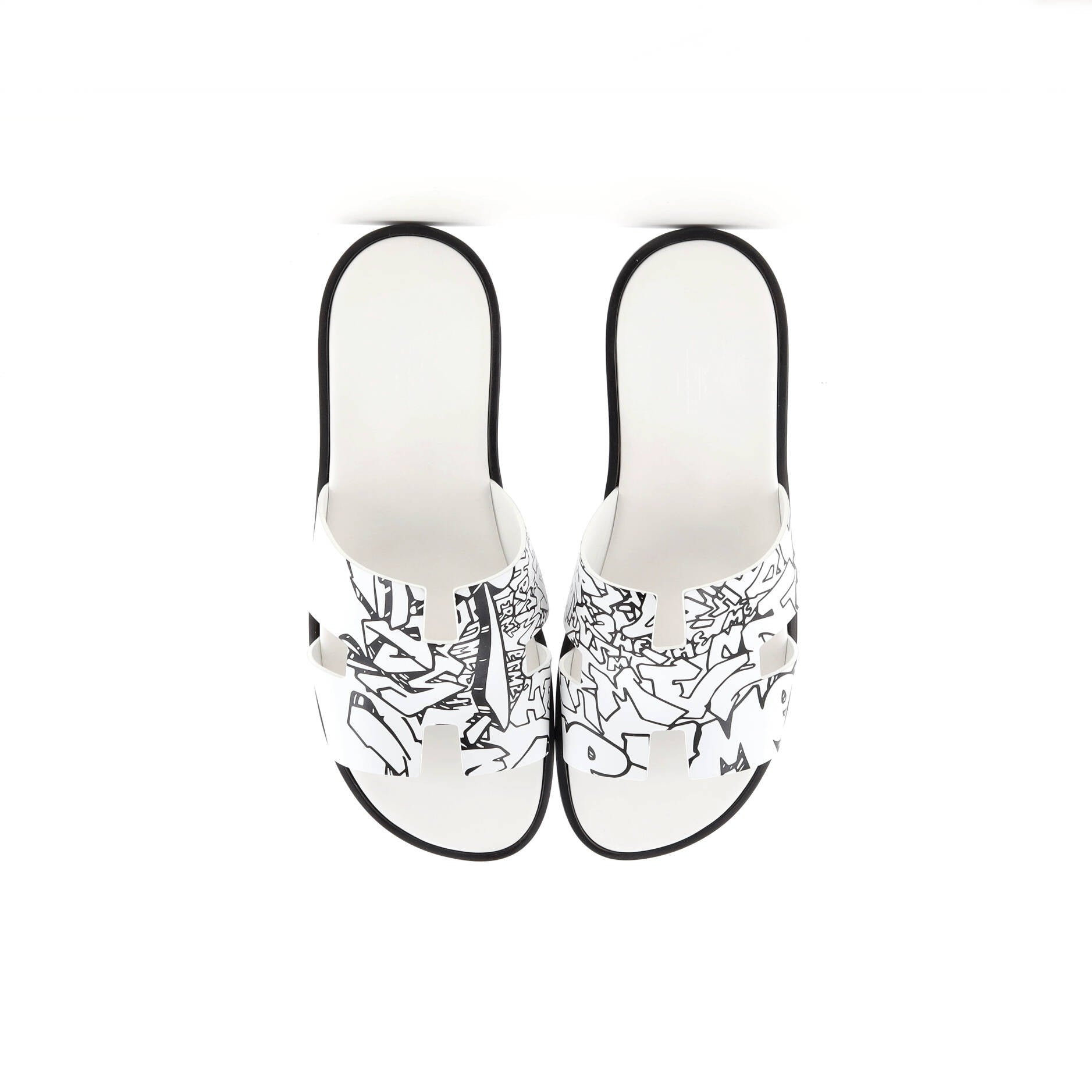 Men's Izmir Slide Sandals Printed Leather