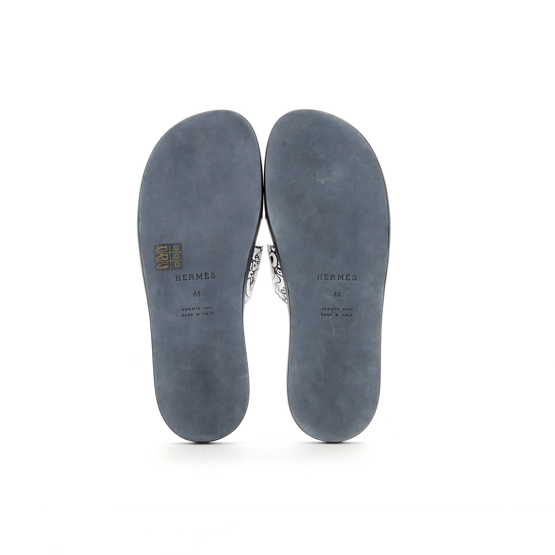 Men's Izmir Slide Sandals Printed Leather