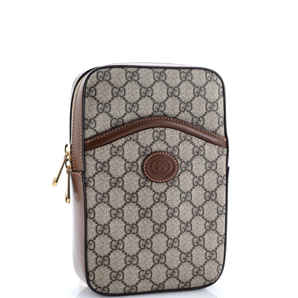 Interlocking G Patch Sling Bag GG Coated Canvas Small