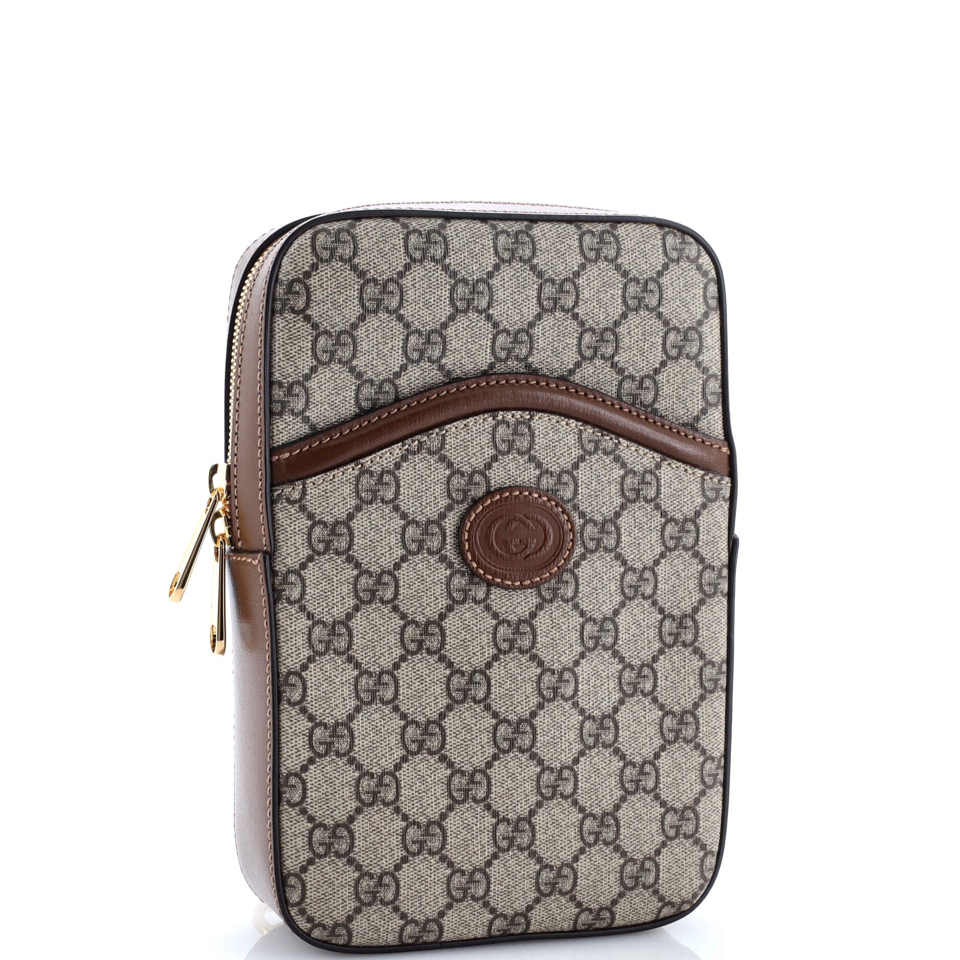 Interlocking G Patch Sling Bag GG Coated Canvas Small