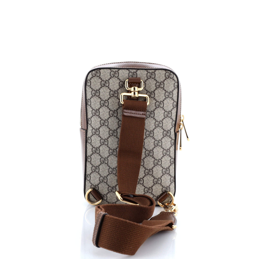 Interlocking G Patch Sling Bag GG Coated Canvas Small