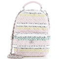Classic CC Chain Pocket Backpack Quilted Tweed Mini