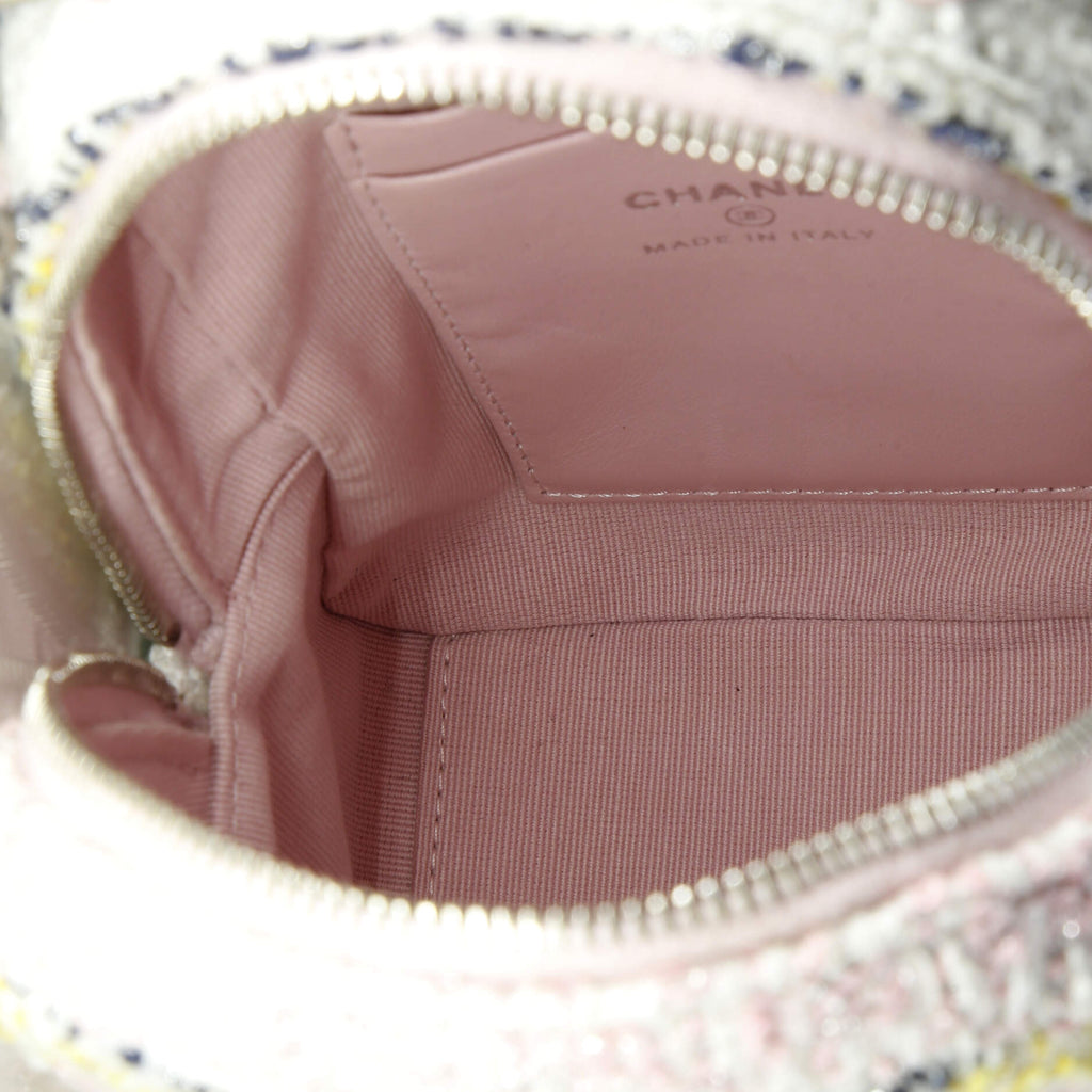 Classic CC Chain Pocket Backpack Quilted Tweed Mini