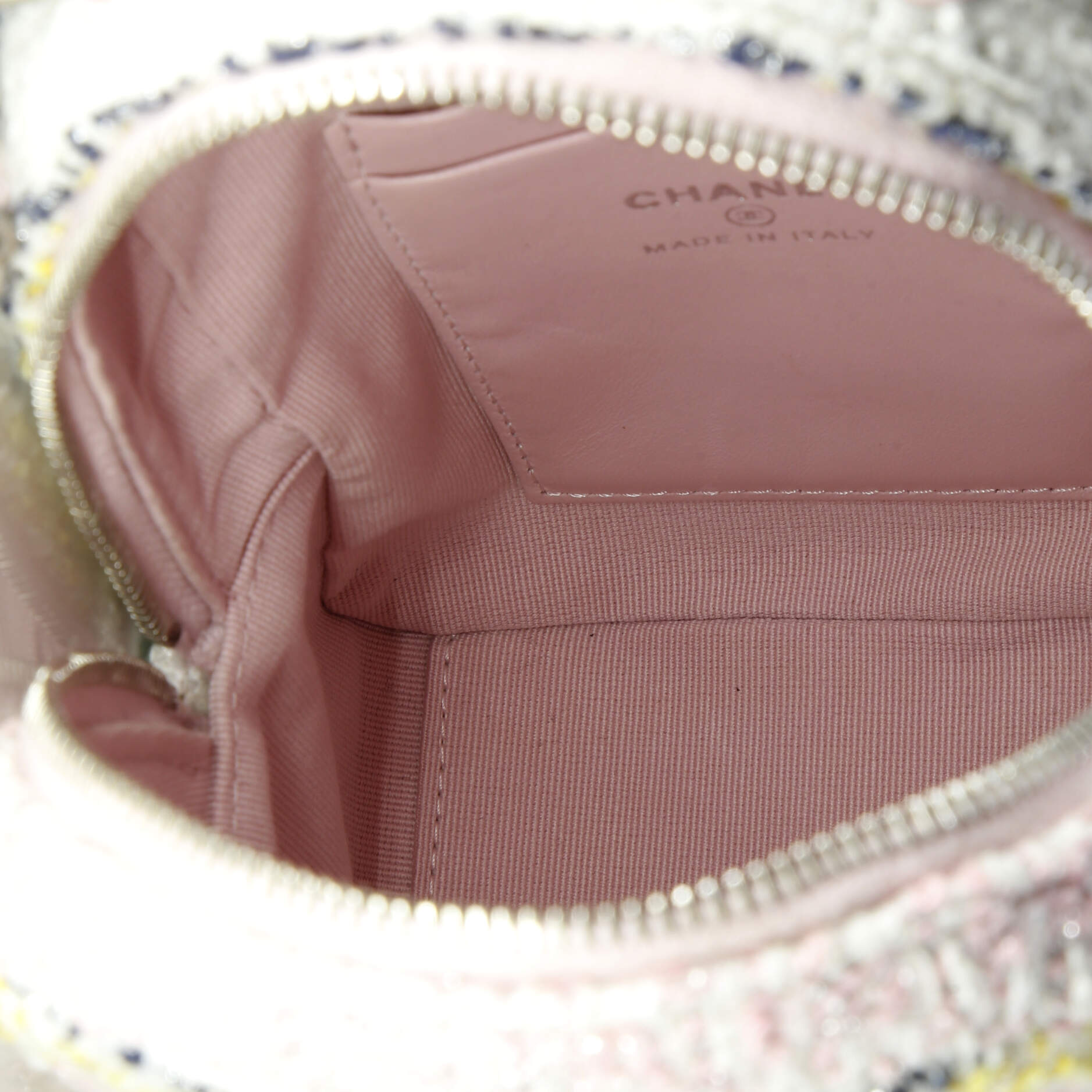 Classic CC Chain Pocket Backpack Quilted Tweed Mini