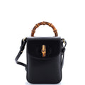 Bamboo Top Handle Backpack Leather Mini