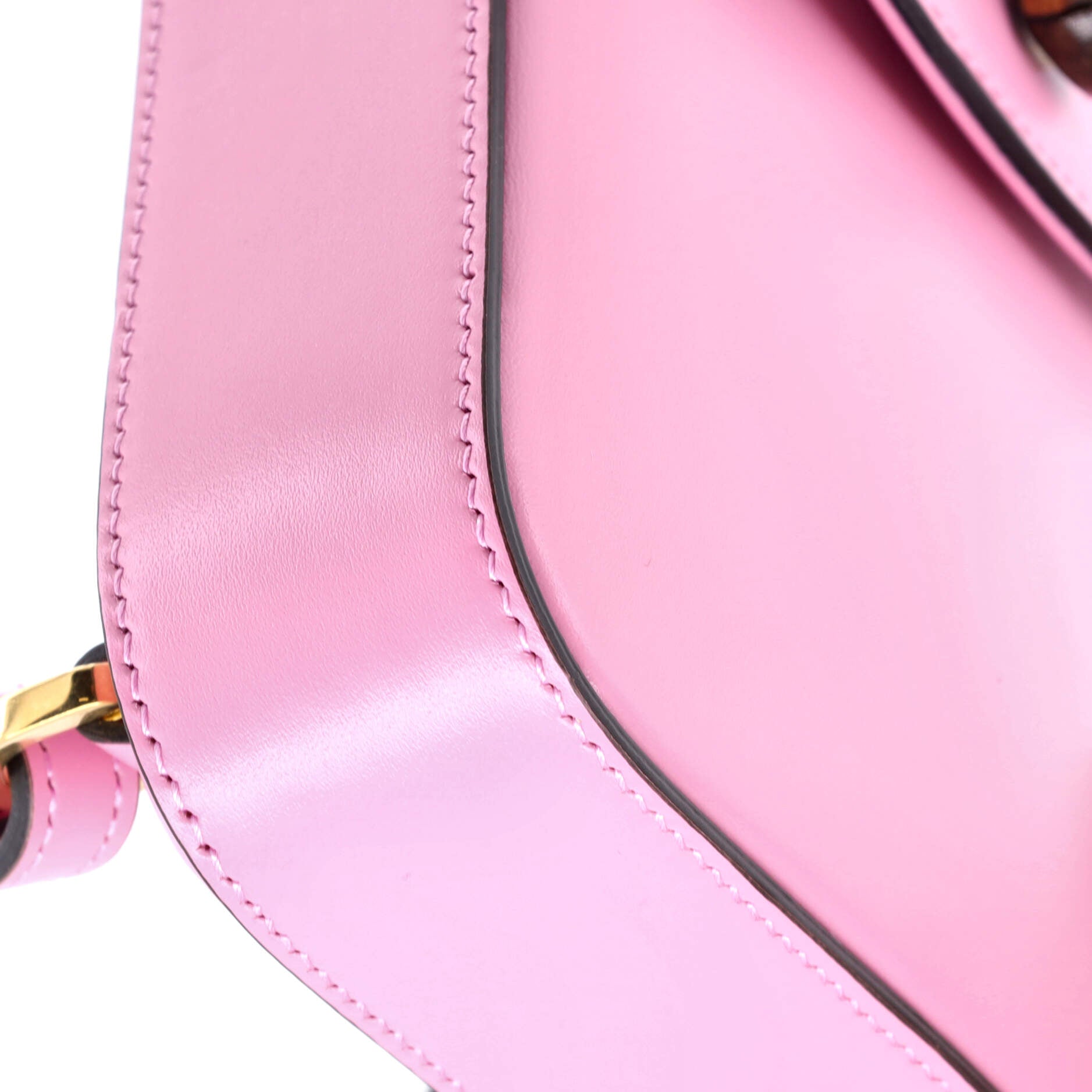 Bamboo Top Handle Backpack Leather Mini