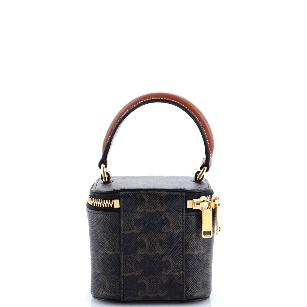 Top Handle Square Vanity Case Triomphe Coated Canvas Mini