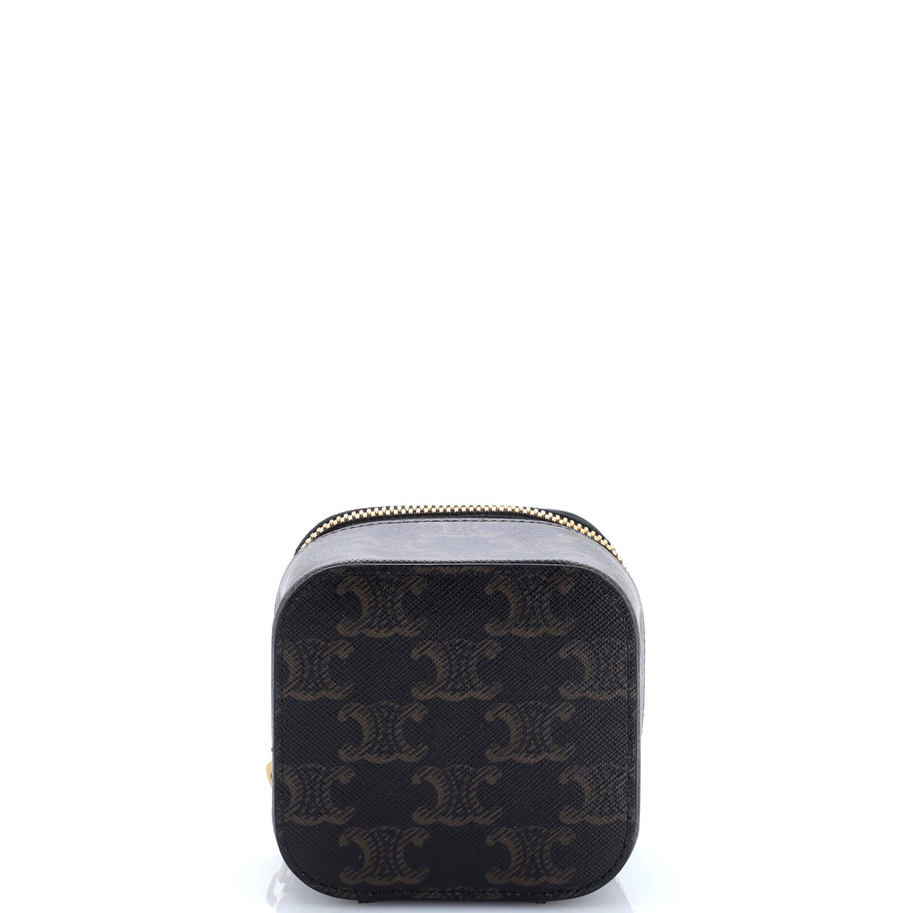 Top Handle Square Vanity Case Triomphe Coated Canvas Mini