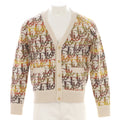 Men's V-Neck Button Up Cardigan Oblique Wool